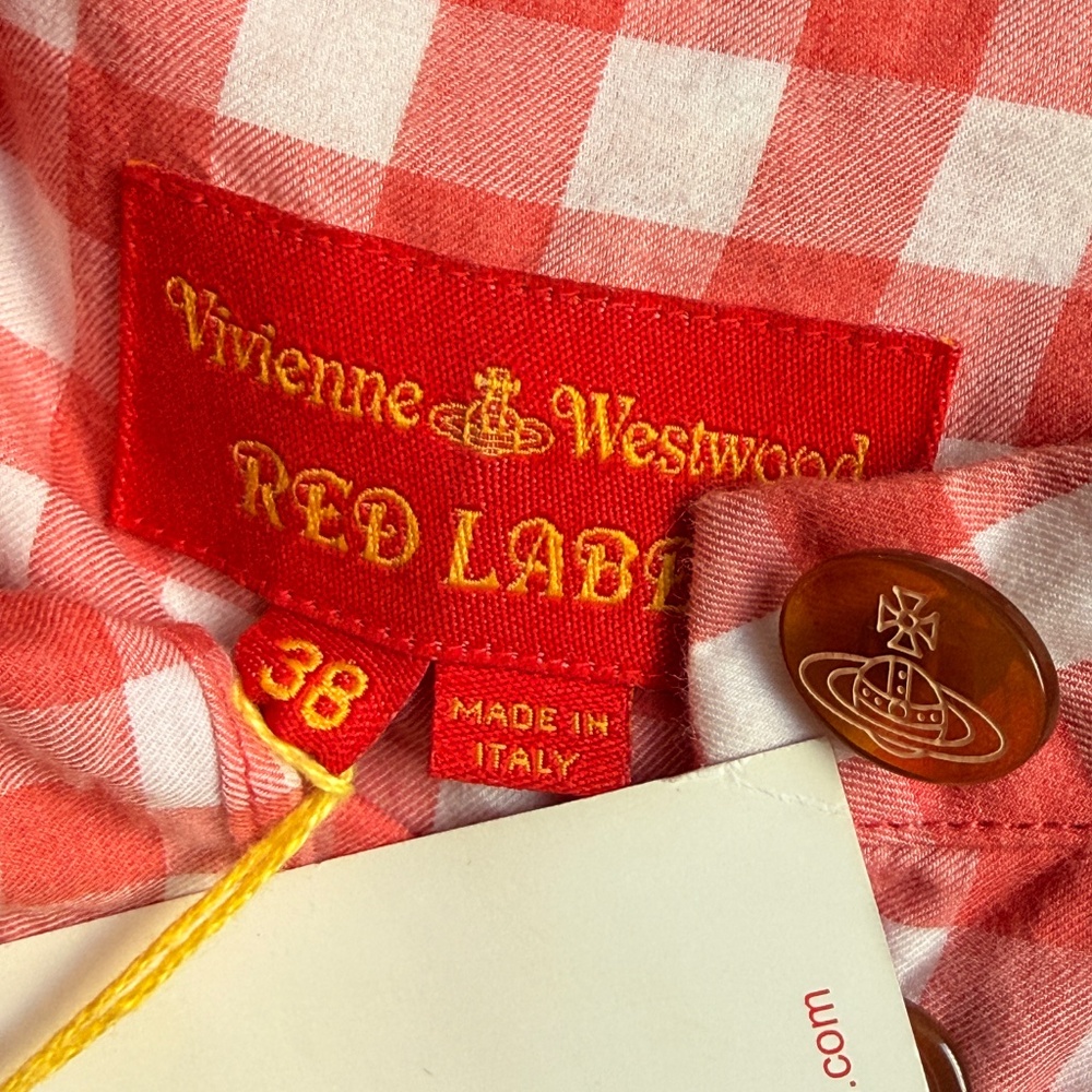 Vivienne Westwood NWT 2014 Red Label HEART light checkered jacket - Picture 3 of 15
